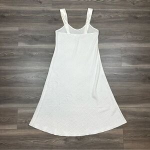 Mystique Intimates White Mesh Slip Dress Cottagecore Dress Size M
